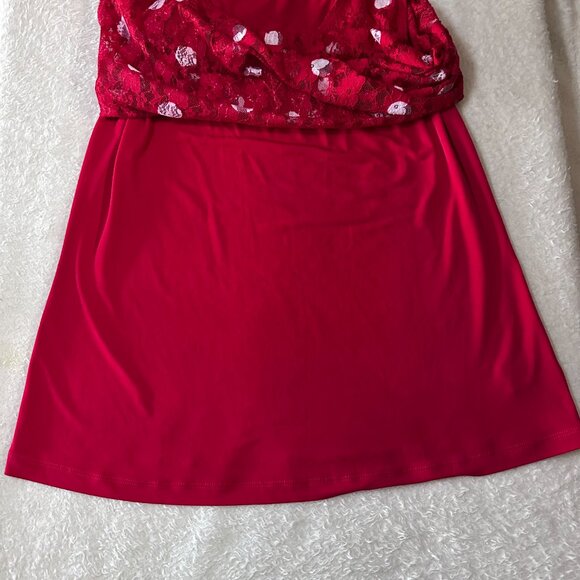 Susan Graver Red Lace Cardigan Jacket and Tank Set Size Small - 3 Piece Set - Picture 4 of 10